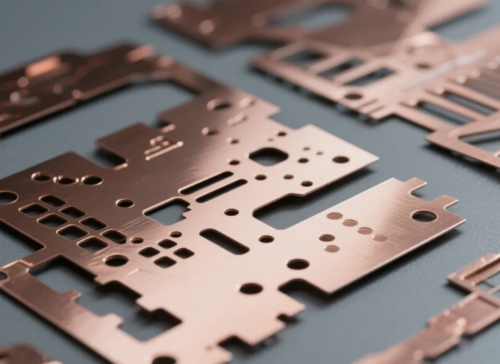 Processamento a laser de folha de cobre com sistema de controle a laser